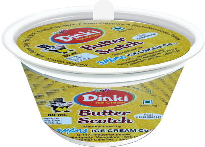 Dinki Butter Scotch Cup Ice Cream